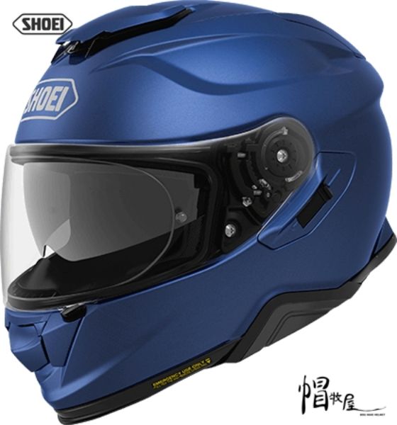 圖片 【帽牧屋 】日本 SHOEI GT-AIR MT.BLUE.M 安全帽 輕量 頂級 雙D扣 全罩 消光金屬藍