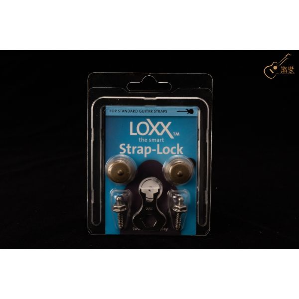 圖片 『識樂音樂工作室』LOXX 安全背帶扣 背帶釘 復古黃銅 電吉他 德國製造