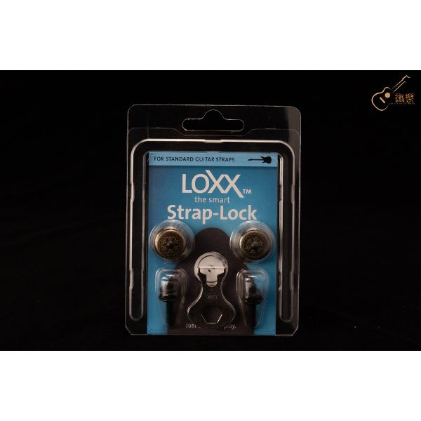 圖片 『識樂音樂工作室』LOXX 安全背帶扣 背帶釘 暗黑維多利亞 電吉他 德國製造