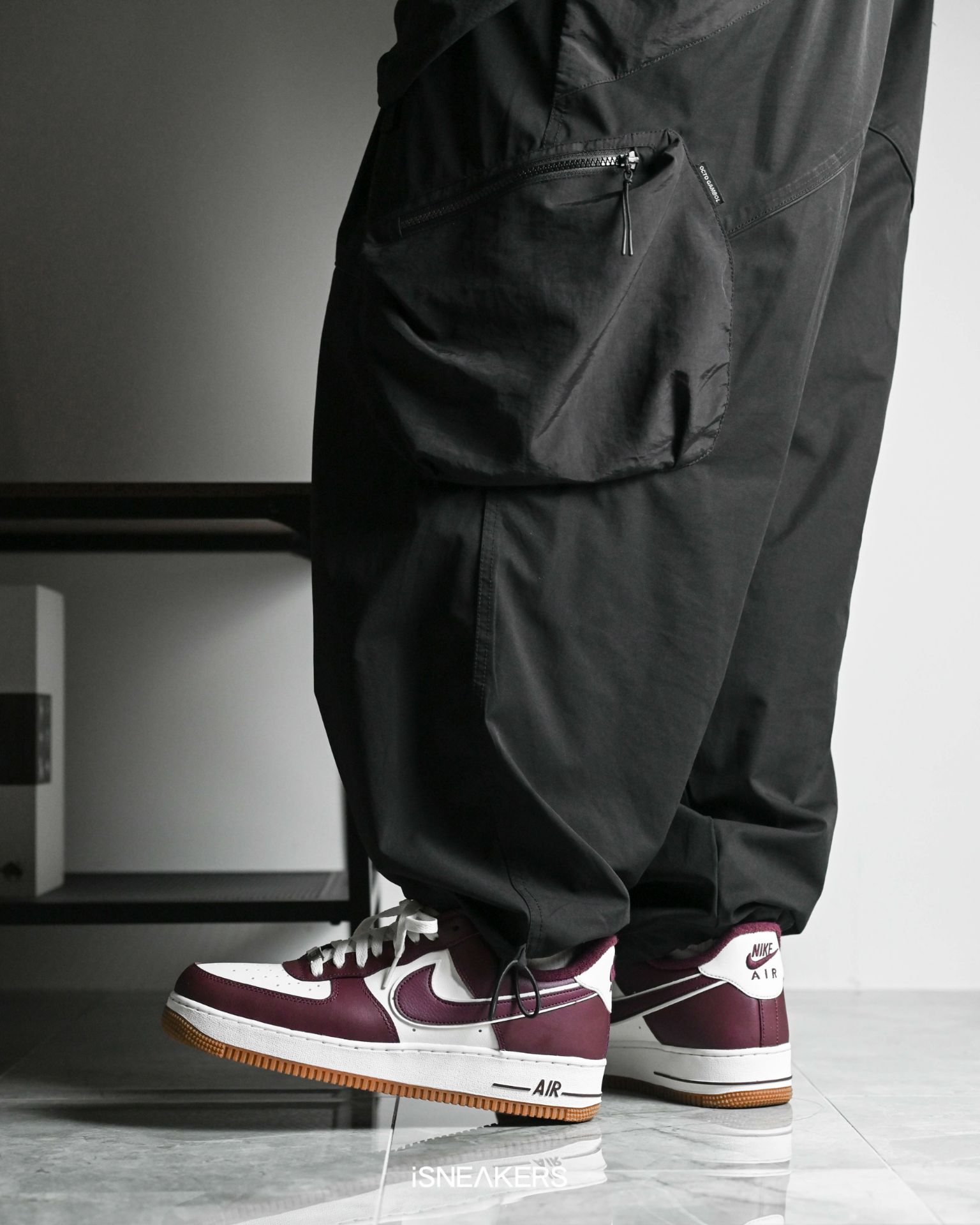 ISNEAKERS 現貨 Nike Air Force 1 Low College Pack "Maroon Gum" 酒紅焦糖底 ...