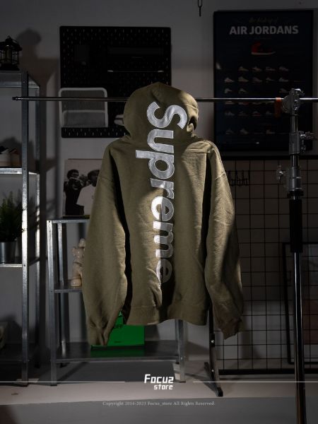 Supreme FW23 Week8 Satin Hooded Sweatshirt