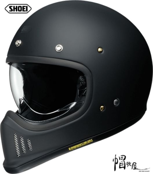 圖片 【帽牧屋 】日本 SHOEI EX ZERO MT.BLACK  安全帽 山車帽 復古 越野 輕量 雙D扣 消光黑