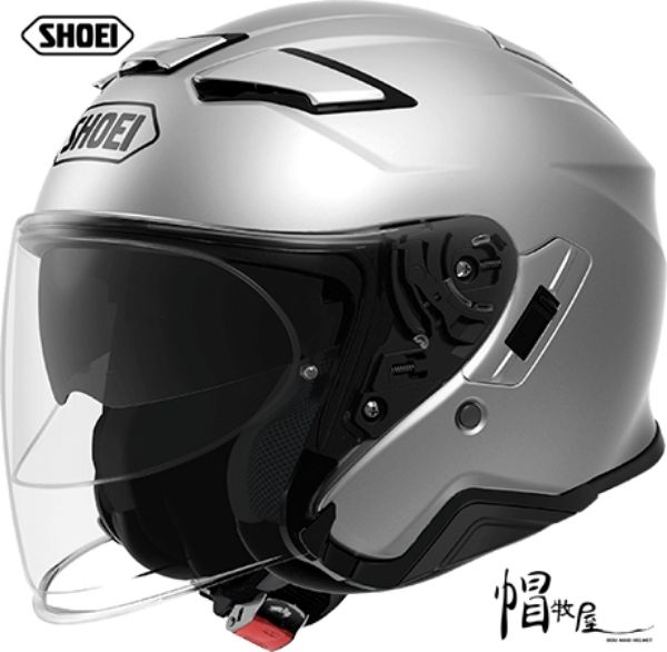 圖片 【帽牧屋 】日本 SHOEI J CRUISE II MT.D.GREY 安全帽 輕量 內墨鏡  雙D扣 半罩 淺銀