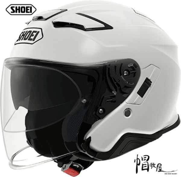 圖片 【帽牧屋 】日本 SHOEI J CRUISE II L.WHITE  安全帽  輕量 內墨鏡  雙D扣 半罩 亮白