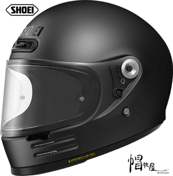 圖片 【帽牧屋 】日本 SHOEI Glamster  MT.BLACK 安全帽 樂高帽 輕量 頂級 雙D扣 全罩 消光黑
