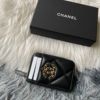 圖片 Chanel 黑金編織19拉鍊零錢卡包