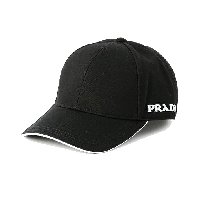 PRADA 基本款側邊LOGO 棒球帽黑色M號2HC274 380 F0002-zingala商店