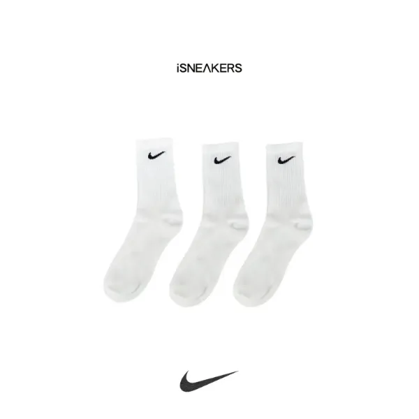 iSNEAKERS 現貨 Nike Everyday Crew Socks 白 長襪 SX7676-100