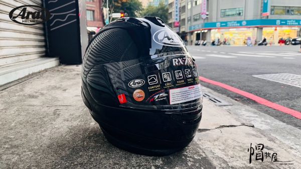 圖片 【帽牧屋】ARAI RX-7X  GLASS BLACK 素色 亮黑 全罩 安全帽   限量  藍芽預留耳機孔 雙D扣