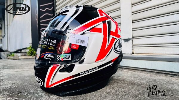 圖片 【帽牧屋】ARAI RX-7X NAKANO 五芒星 中野真矢 亮面 彩繪 全罩 安全帽   限量  藍芽預留耳機孔 雙D扣