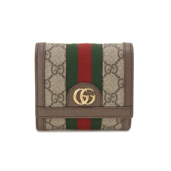 圖片 GUCCI 女款 Ophidia 雙G 中夾 米色/烏木色 59866296IWG 8745