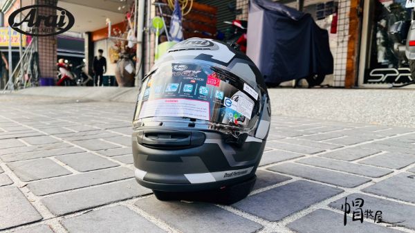 圖片 【帽牧屋】ARAI ASTRO GX FACE GREY FROST 彩繪  消光灰 全罩式 安全帽  藍芽預留耳機孔 雙D扣 全罩