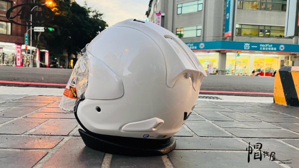 圖片 【帽牧屋】ARAI  VZ-RAM  GLASS WHITE 素色 亮光白 頂級 3/4 半罩 安全帽 藍芽預留耳機孔 雙D扣  透氣 
