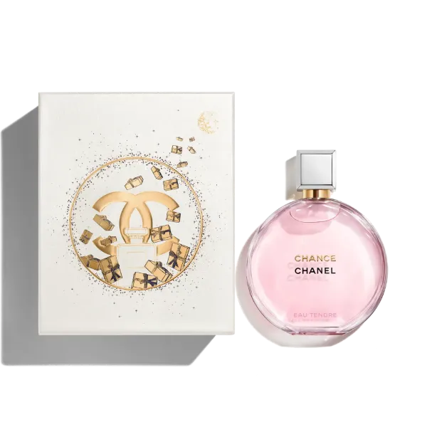 圖片 CHANEL 香奈兒香氛 CHANCE EAU TENDER EDP 粉紅甜蜜香水 100ml - 2023聖誕節限量/專櫃禮盒包裝
