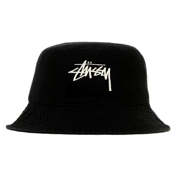 圖片 STUSSY 刺繡品牌LOGO 漁夫帽 黑色 1321182 BLACK