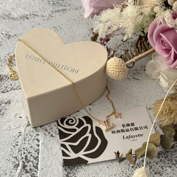 圖片 LOUIS VUITTON ICONIC 粉色琺瑯項鍊