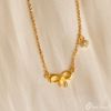 圖片 黃金項鍊-蝴蝶結項鍊