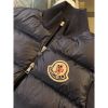 圖片 Moncler 經典Logo設計 深藍色 半羽絨 立領外套 新款