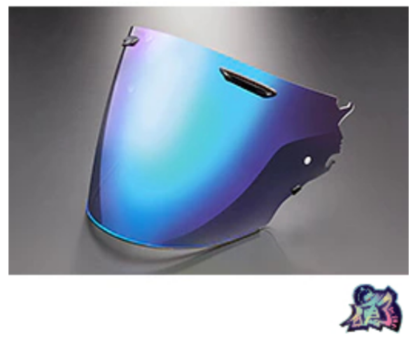 圖片 【台中硬了安全帽】ARAI VZ-RAM 四分之三專用電鍍鏡片