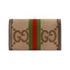 圖片 GUCCI Ophidia jumbo 雙G 米色棕色 按扣長夾 523153UKMDG 2570