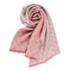 圖片 GUCCI 經典雙G LOGO印花造型羊毛混絲大方巾/披肩 (蜜桃粉140X140cm) 2819423G7046978