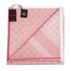 圖片 GUCCI 經典雙G LOGO印花造型羊毛混絲大方巾/披肩 (蜜桃粉140X140cm) 2819423G7046978
