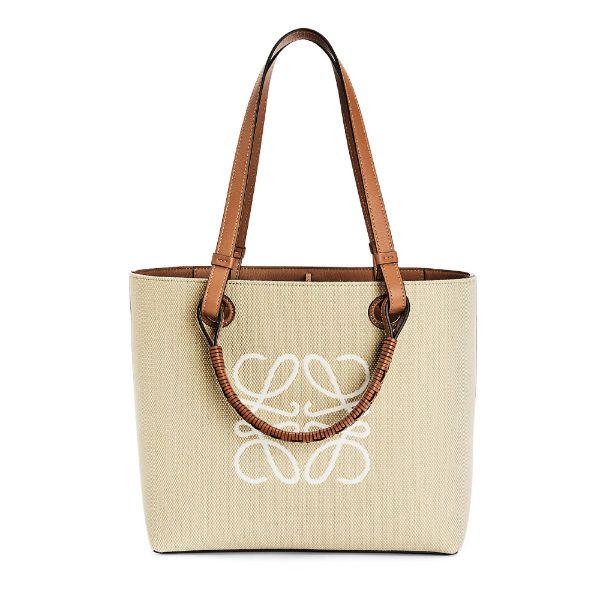 圖片 LOEWE 提花小牛皮小號 Anagram 手提包 亞麻色 A717S72X06 TAN