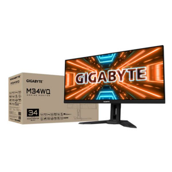 圖片 螢幕--全新品請先洽詢庫存 技嘉 GIGABYTE M34WQ 34吋2K HDR