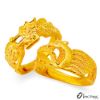 圖片 黃金對戒-龍鳳戒