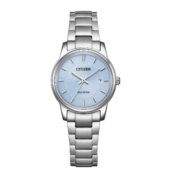 圖片 CITIZEN星辰 Eco-Drive 簡約三針情侶對錶女錶 EW2318-73L冰川藍