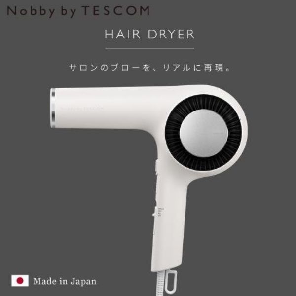 圖片 日本NOBBY BY TESCOM 專業沙龍修護離子吹風機 NIB3000TW 晨霧白
