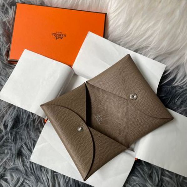 圖片 Hermès 大象灰calvi卡包➗➗