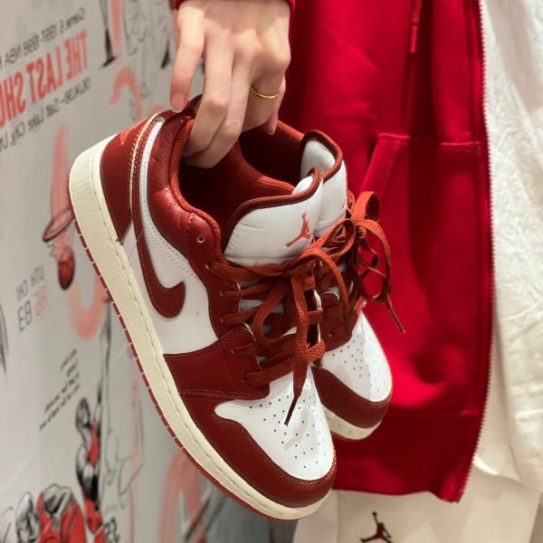 圖片 NIKE AIR JORDAN 1 LOW DUNE RED GS  大童鞋 沙丘紅 FJ3465-160