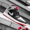 圖片 Air Jordan 1 Mid "Shadow Fire Red" 灰黑紅 中筒 男鞋 DQ8426-006