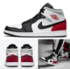 圖片 AIR JORDAN 1 MID SE "UNION BLACK TOE" 白黑紅 小UNION 中筒 852542-100