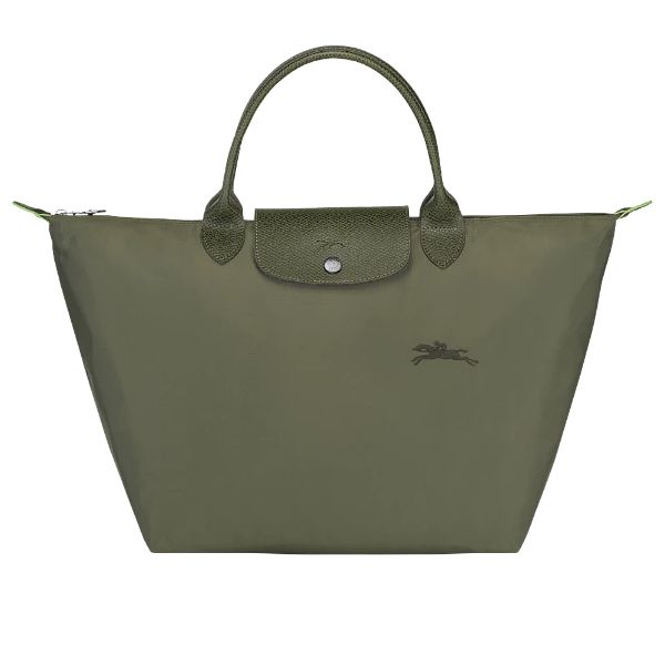 圖片 LONGCHAMP  LE PLIAGE GREEN 手提包 M 森林綠 - 再生帆布  L1623919 479