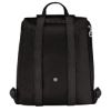 圖片 LONGCHAMP LE PLIAGE GREEN 後背包 M 黑色 - 再生帆布 L1699919 001