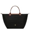 圖片 LONGCHAMP LE PLIAGE 原創系列 手提包 M 黑色 - 再生帆布 L1623089 001