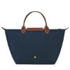 圖片 LONGCHAMP  LE PLIAGE 原創系列 手提包 M 海軍藍 - 再生帆布  L1623089 P68