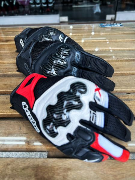 圖片 UPC騎士精品_台中店 Alpinestars SMX-R 防摔手套 半皮布手套 防摔手套 碳纖維 透氣 觸控 亞洲特仕款 