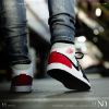 NICEDAY 現貨 Air Jordan 1 Mid SE 白黑紅 高筒 籃球鞋 男款 852542-100