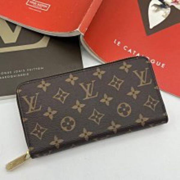 【哈極品】閒置美品《Louis Vuitton LV 晶片款 老花字紋 ㄇ型拉鍊拉長夾/皮夾》
