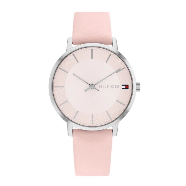 原廠保固兩年【高雄時光鐘錶】 TOMMY HILFIGER 1782670 優雅粉面 皮帶腕錶 女錶-zingala商店
