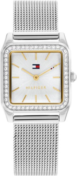 圖片 原廠保固兩年【高雄時光鐘錶】Tommy Hilfiger 1782608 方形 銀色 錶盤 手錶 女錶 腕錶