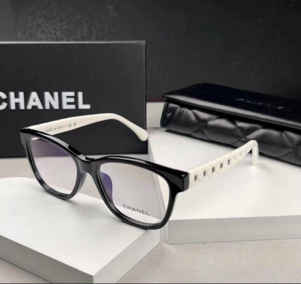 圖片 【現貨】麗睛眼鏡Chanel【可刷卡分期】香奈兒 CH3443 黑白配色 熊貓配色 光學眼鏡 精品眼鏡 小香眼鏡 熱賣款