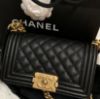 圖片 CHANEL Boy 20 cm 荔枝黑金