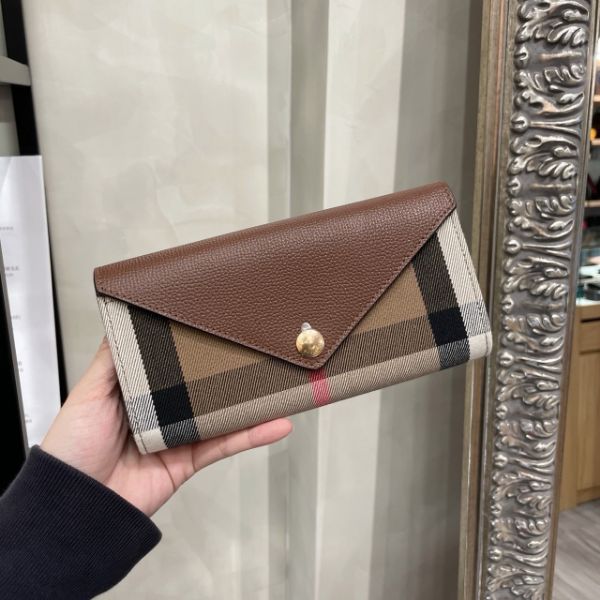 圖片 Burberry Vintage 信封式格紋長夾