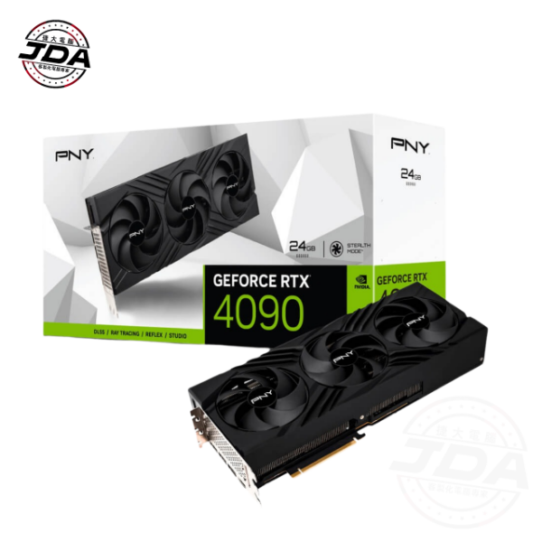 圖片 捷大電腦 PNY RTX 4090 24GB VERTO Triple Fan 顯示卡