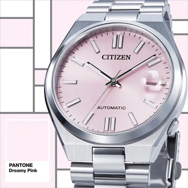 圖片 【高雄時光鐘錶】CITIZEN 星辰 NJ0158-89X PANTONE限定款 復古機械錶 夢幻櫻花粉