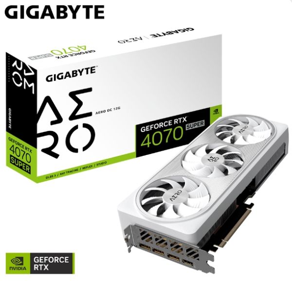 圖片 全新盒裝 技嘉 GV-N407SAERO OC-12GD 技嘉 GeForce RTX™ 4070 SUPER AERO OC 12G